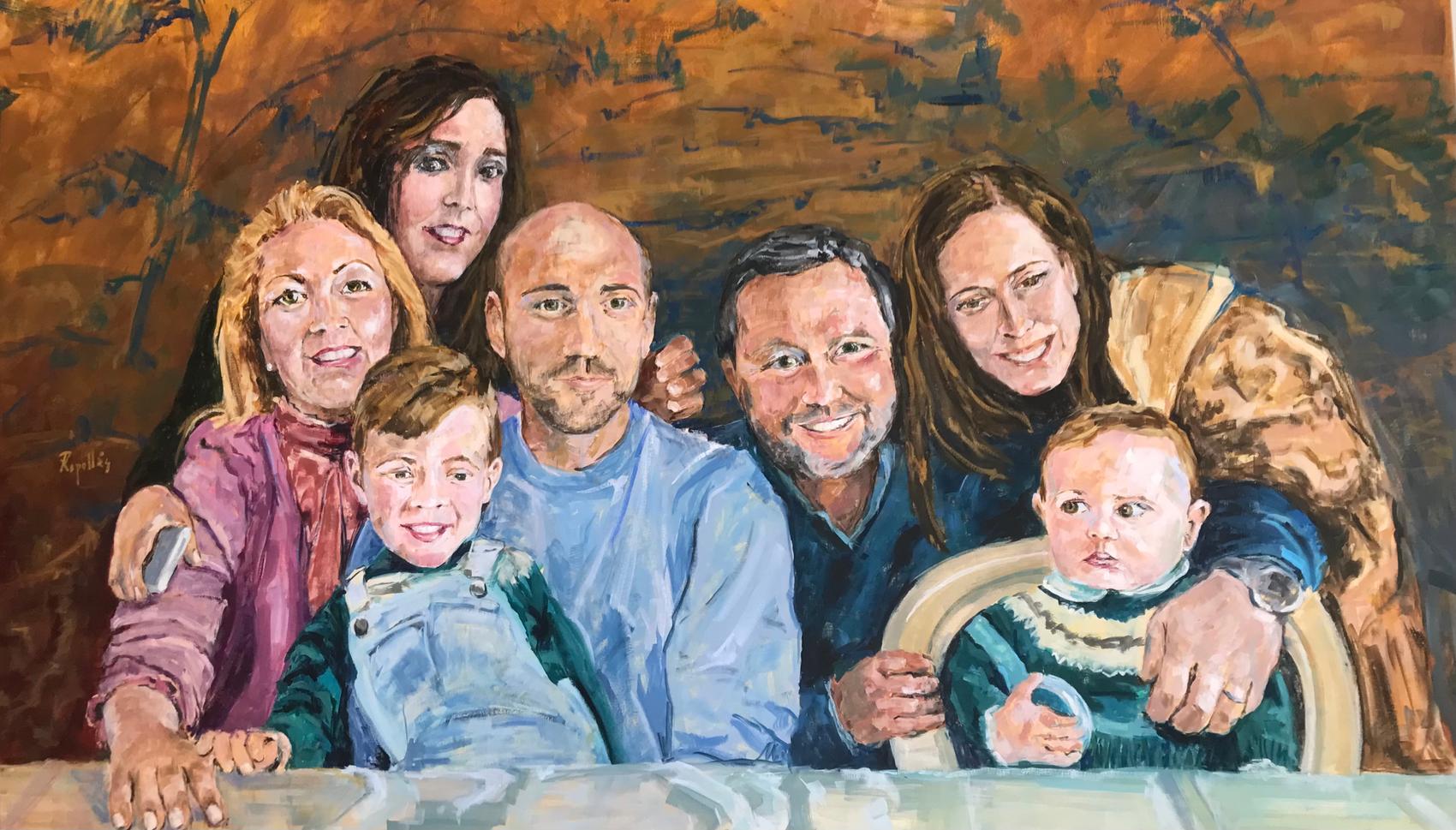 Cuadros de familia y retratos por encargo. Paisajes por encargo. Regalos por encargo.
